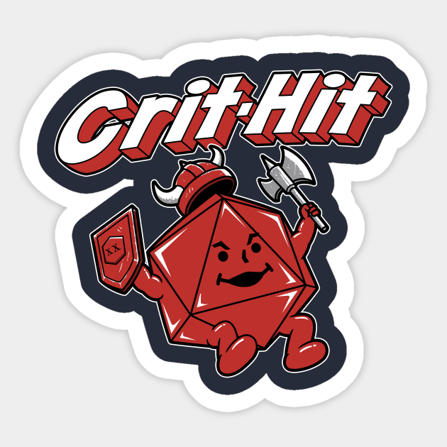 Crit-Aid Sticker by pigboom